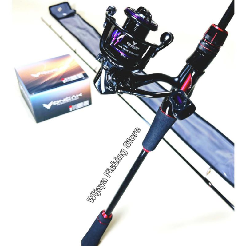 Set Joran Spinning Oncak Black Eye 180 198 dan Reel Oncak Z1-Carbon