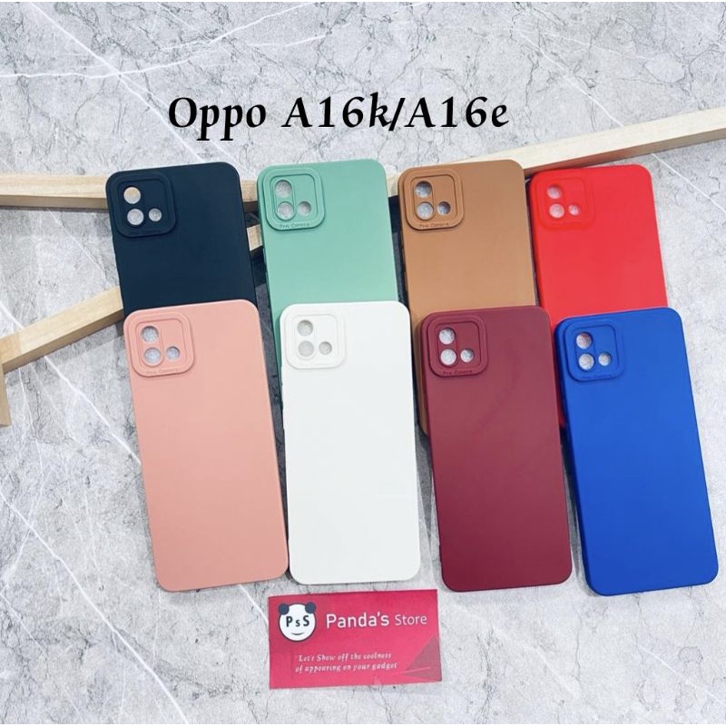 Softcase Pro Camera Oppo A16k / A16e Candy Case Full Color 3D Silikon TPU