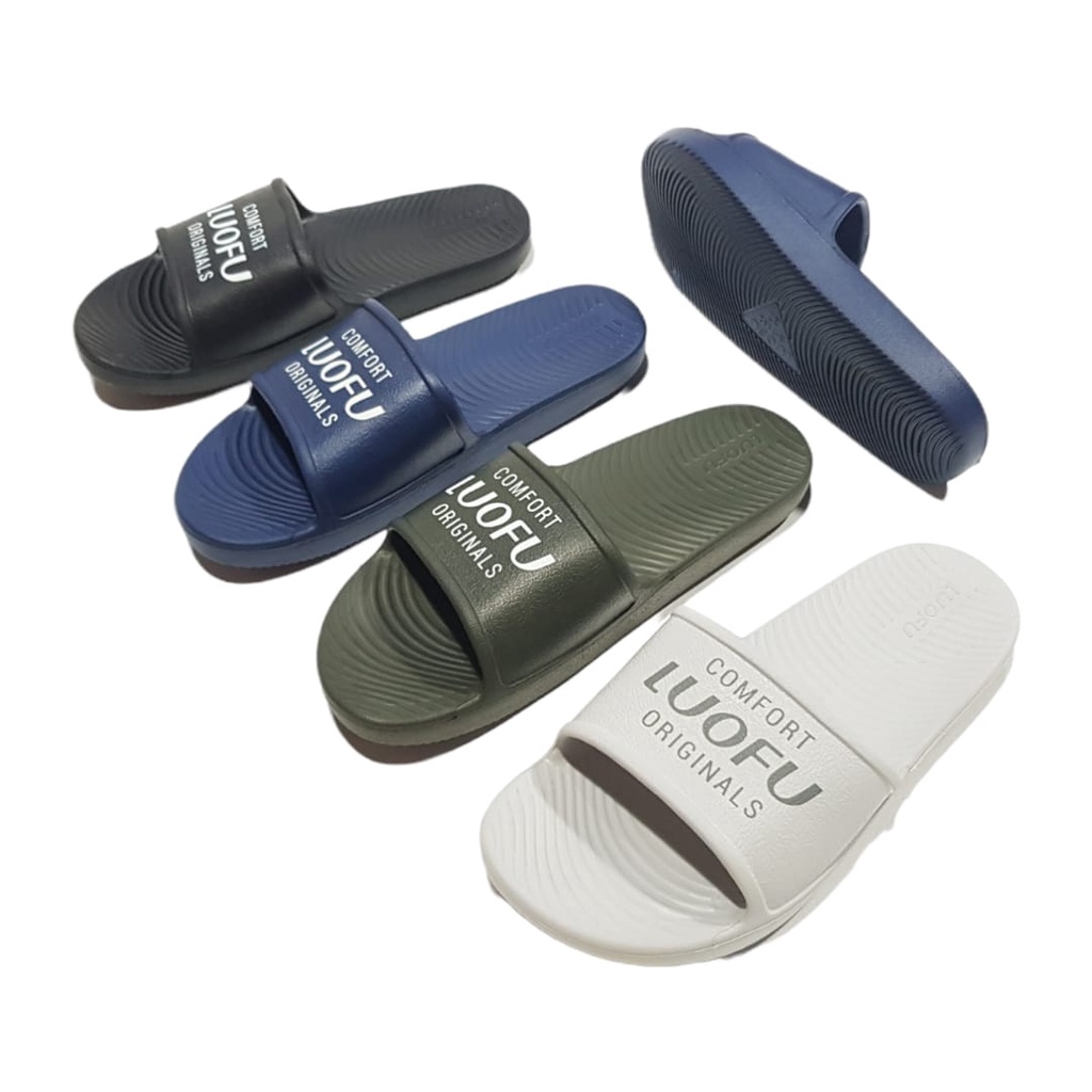 Luofu Sandal Kokop Pria Empuk & Ringan Comfort Original E7192-A12D (AA7)