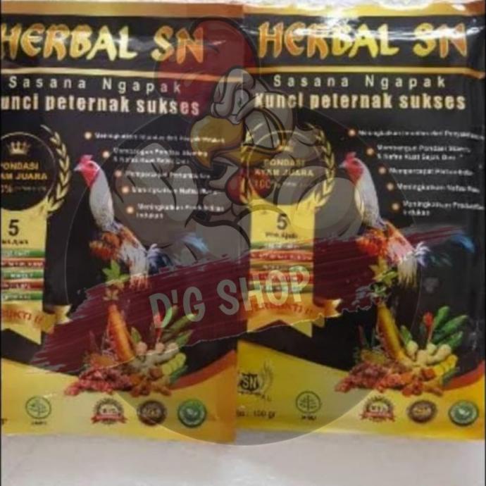 

[[BISA COD]] Jamu Ayam Jago Aduan Herbal SN 100gr 1 Pack Isi 5 Sachet ORIGINAL