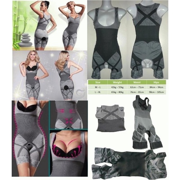 Slimming Suit Natural Bamboo Baju Korset Pelangsing