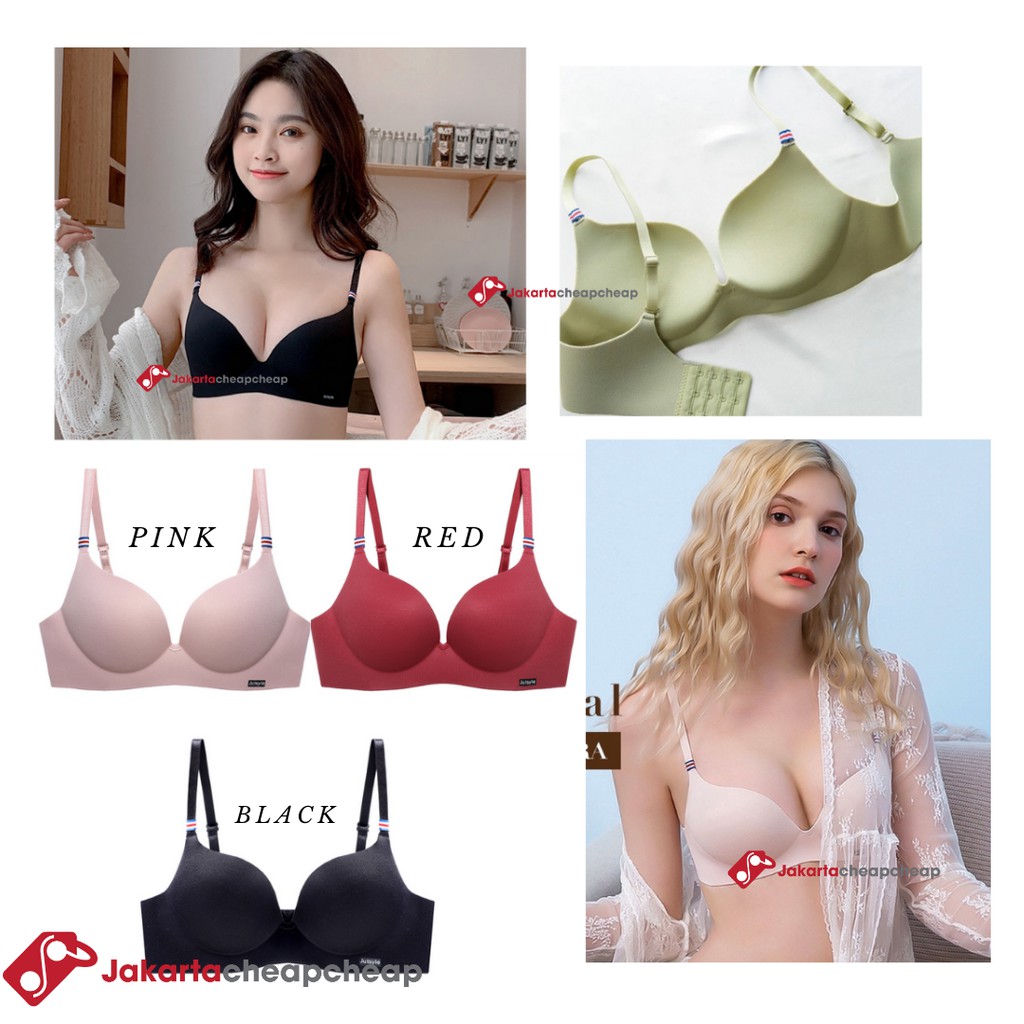 JC080 Pakaian Dalam Wanita Push up Bra Seamless No Nyeplak Tanpa Kawat