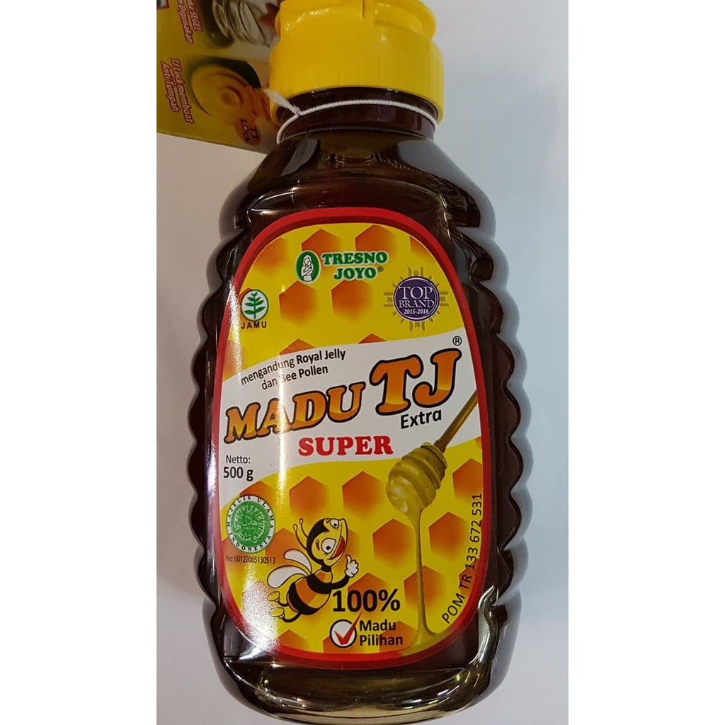 Original Madu Tj Super Extra Bee Pollen Dan Royal Jelly Tresno Joyo 500gr Indonesia