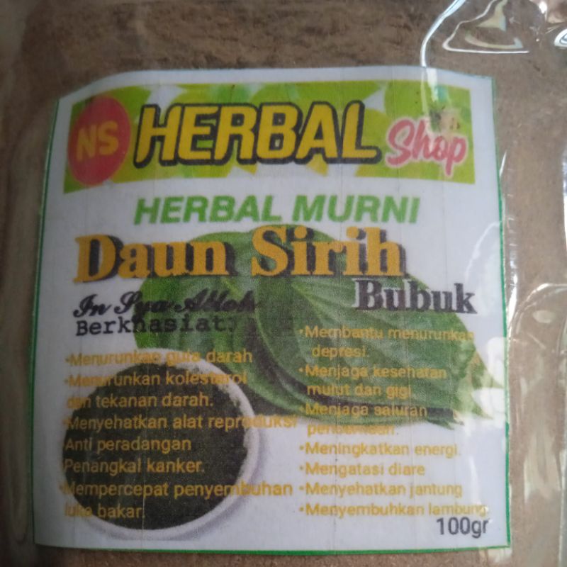 

DAUN SIRIH BUBUK