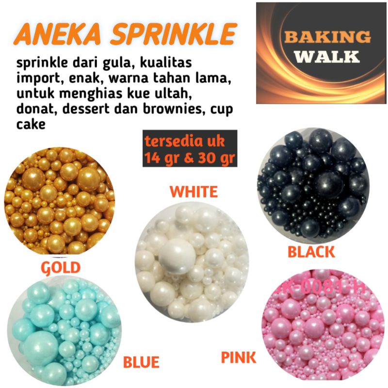 

SPRINKLE MUTIARA CAMPUR UKURAN KECIL BESAR HIASAN KUE ULTAH