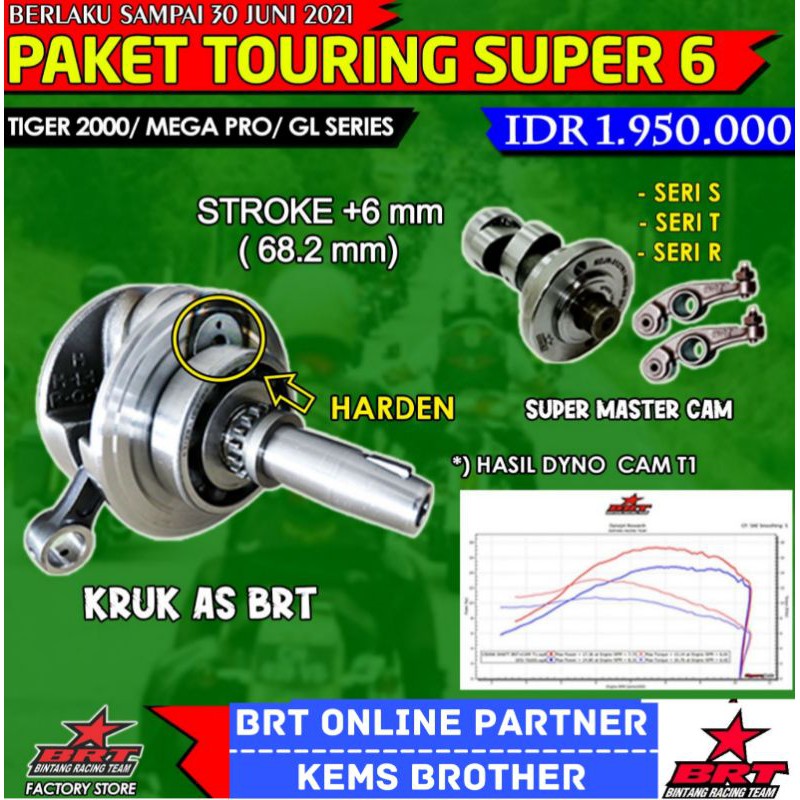 PAKET TOURING SUPER 6 TIGER 2000/MEGA PRO/GL SERIES