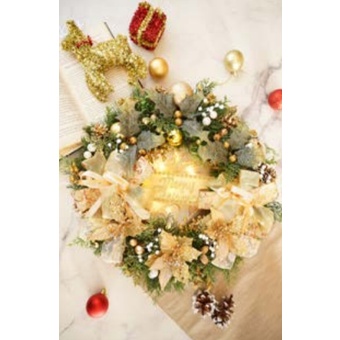 Pajangan Natal Wreath Mistletoe Queen