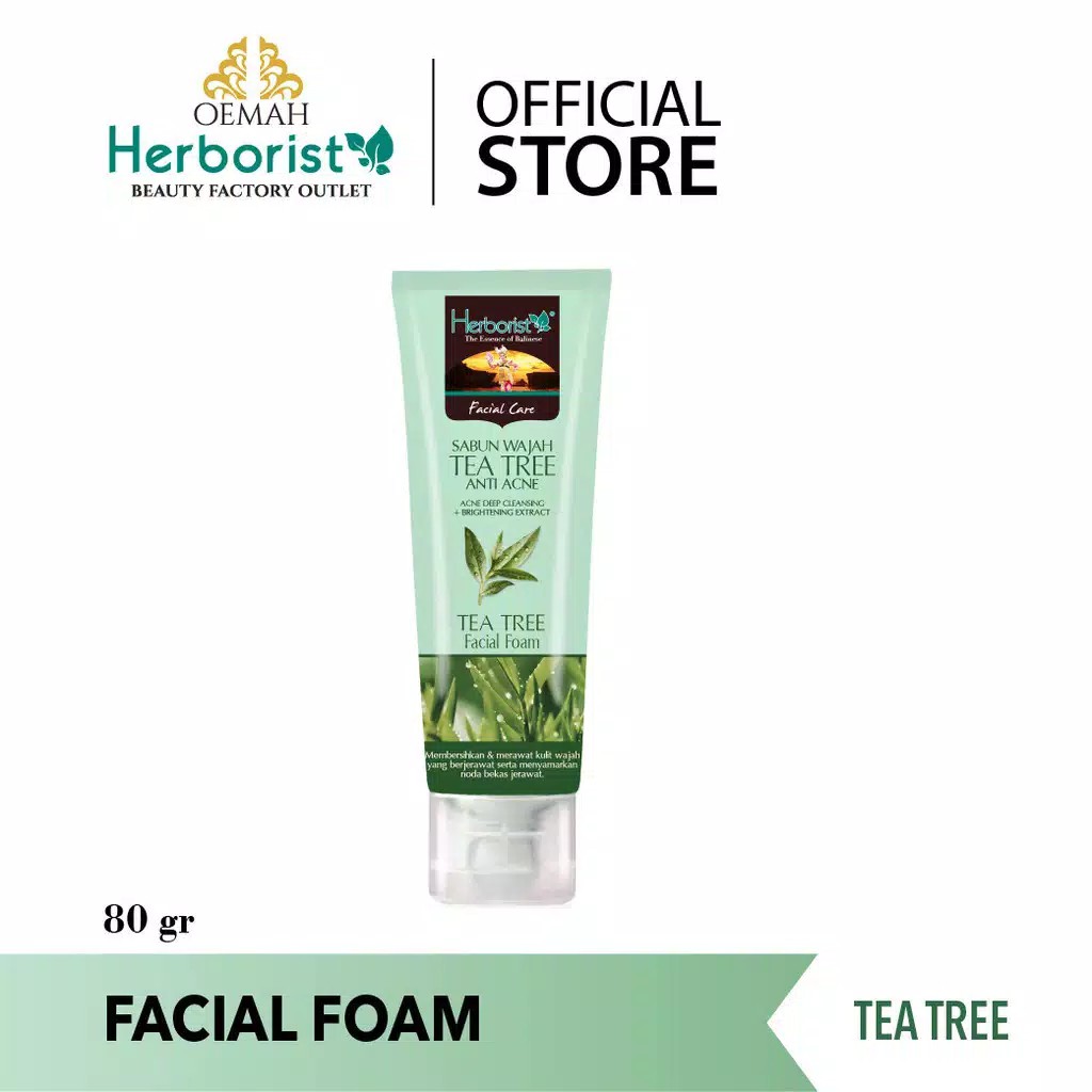 Herborist Facial Foam Tea Tree - 80gr