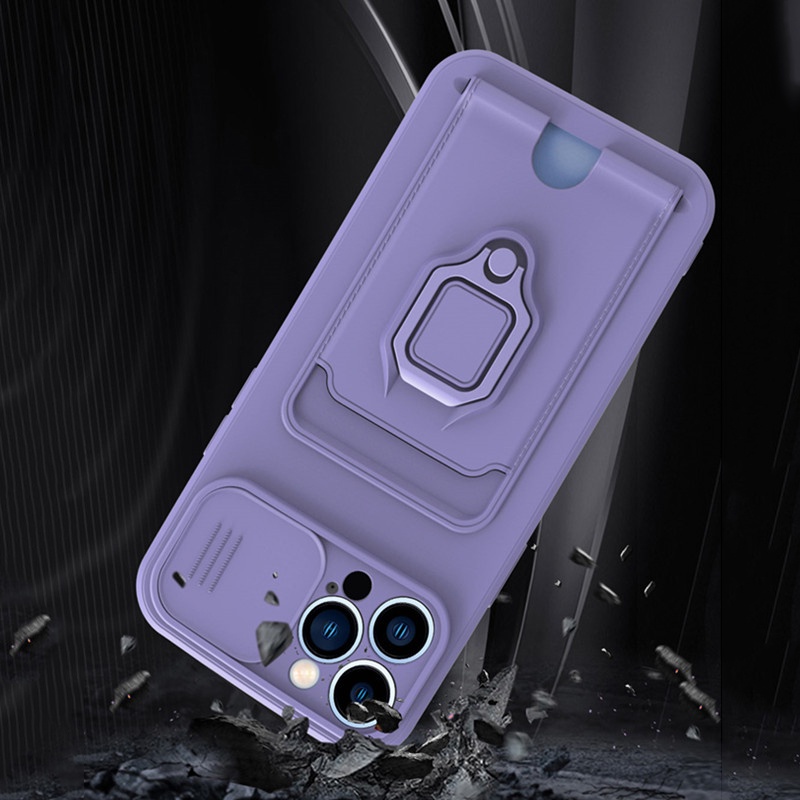 Case Bahan Silikon TPU Dengan Ring Magnetik Tahan Banting Untuk iPhone 13 Pro max 12 Pro 11 Pro max xs max xr x xs 6 7 8 plus