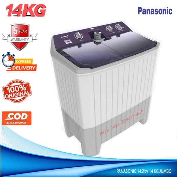 Mesin Cuci 2 Tabung PANASONIC NA-W145 FCViV Anti Bakteri Jumbo 14 Kg