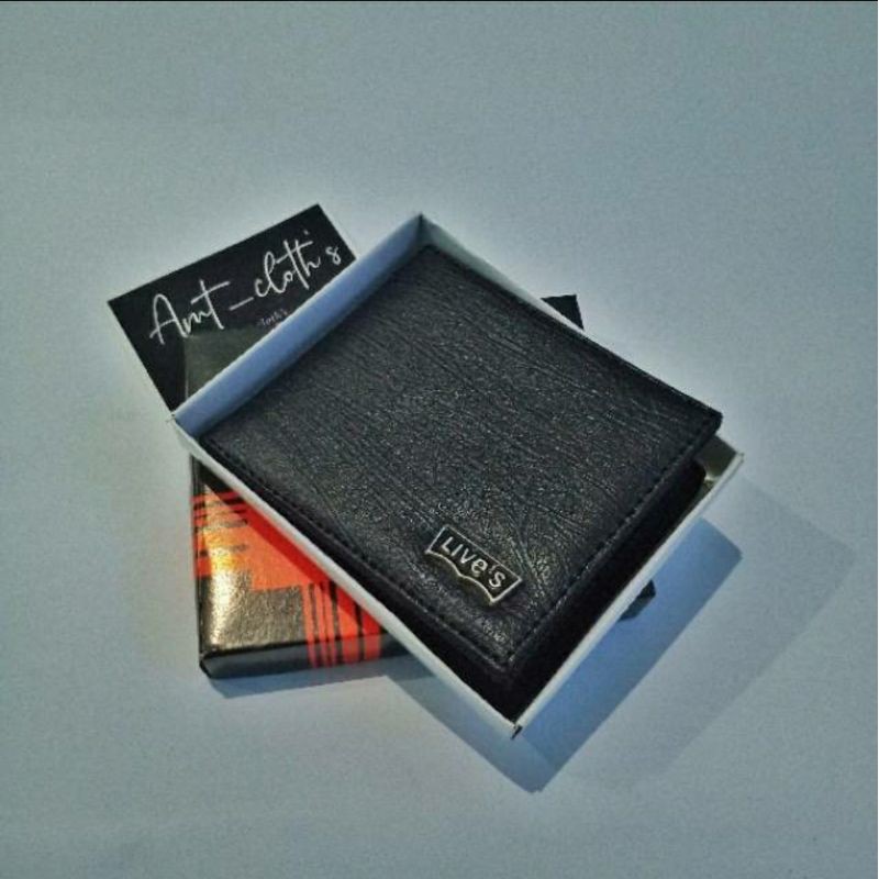 Dompet Pria Murah Kulit Sintetis laki dewasa hitam-2