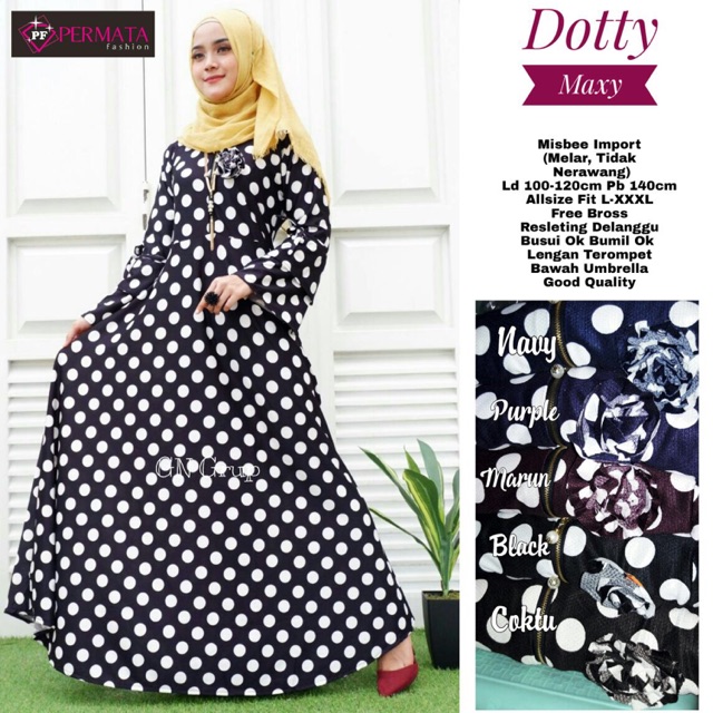 gamis dotty maxy polkadot