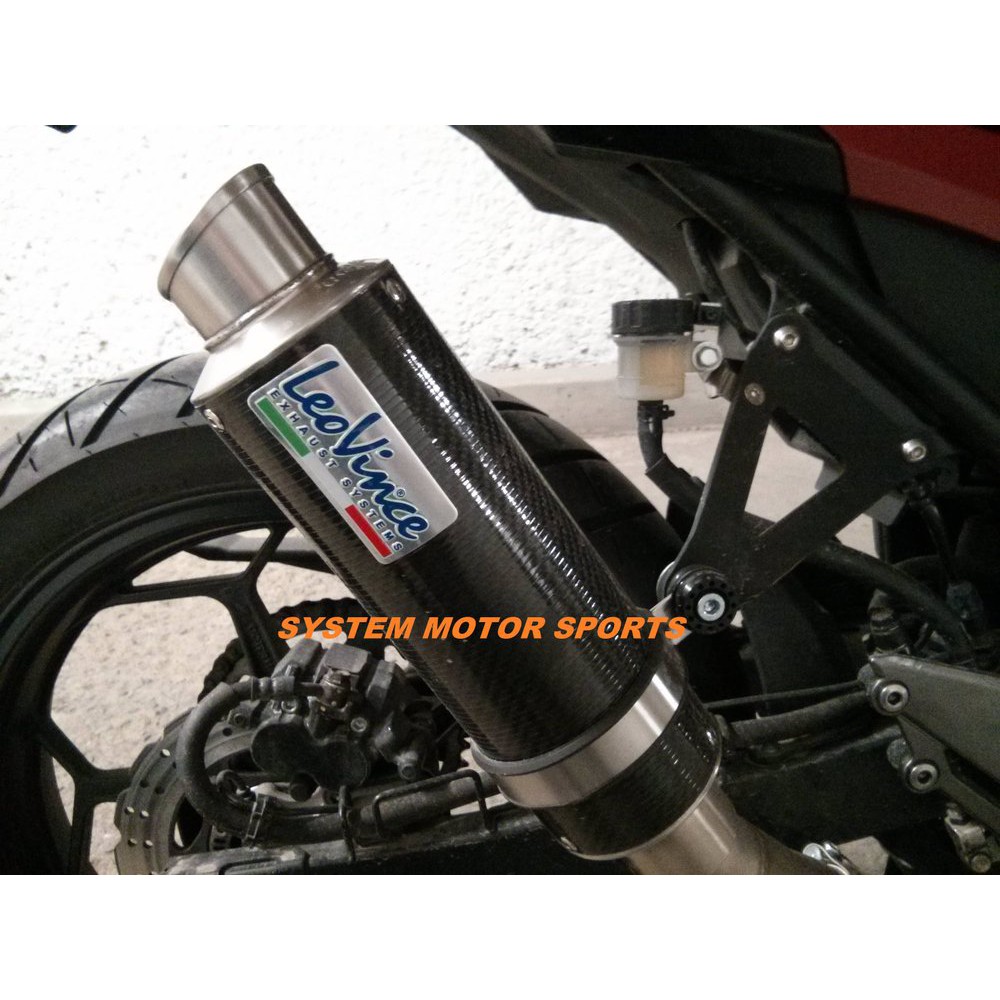 SLip ON Leovince GP COrsa Ninja 250 fi silincer Leovince GP corsa NInja 250 fi