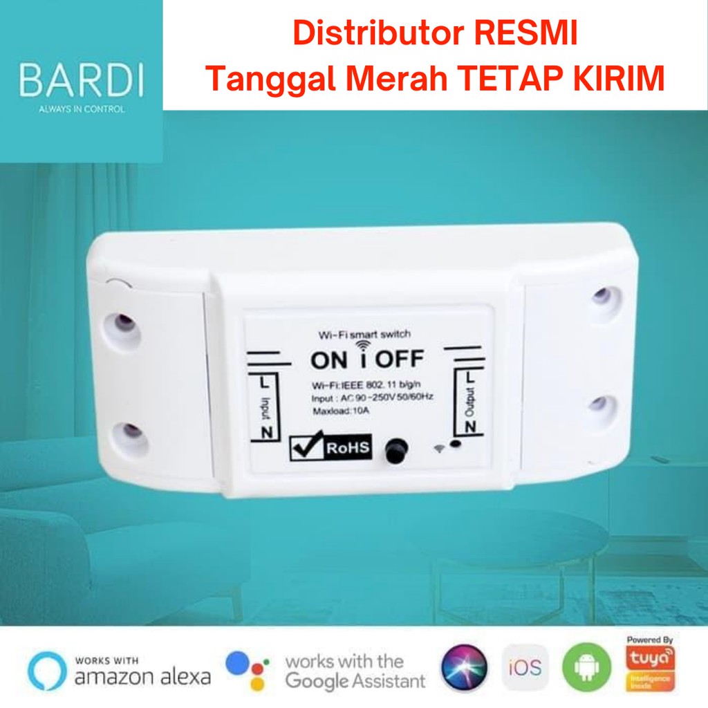 BARDI Smart BREAKER ON OFF Switch Wireless IoT Home Automation