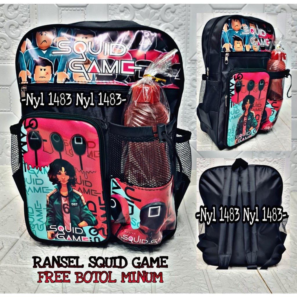 KSO_BAG - Tas Ransel Anak LakiLaki Terbaru 2021 Kekinian Backpack Carakter Squid Game Termurah