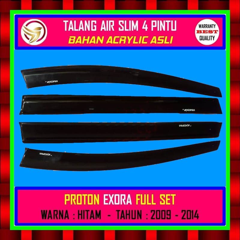 Jual TALANG AIR MOBIL 4 PINTU FULL SET PROTON EXORA TAHUN 2009 2010 2011 2012 2013