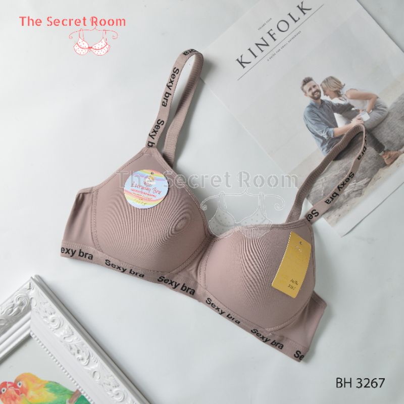 TALLY BRA BH 3267 ( ADA LOGO ) | TANPA KAWAT | BUSA TIPIS |  CUP C | SIZE 36 - 42