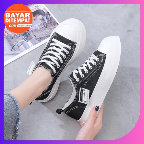 KZT-SW214 Sepatu Sneakers Kanvas Wanita Impor