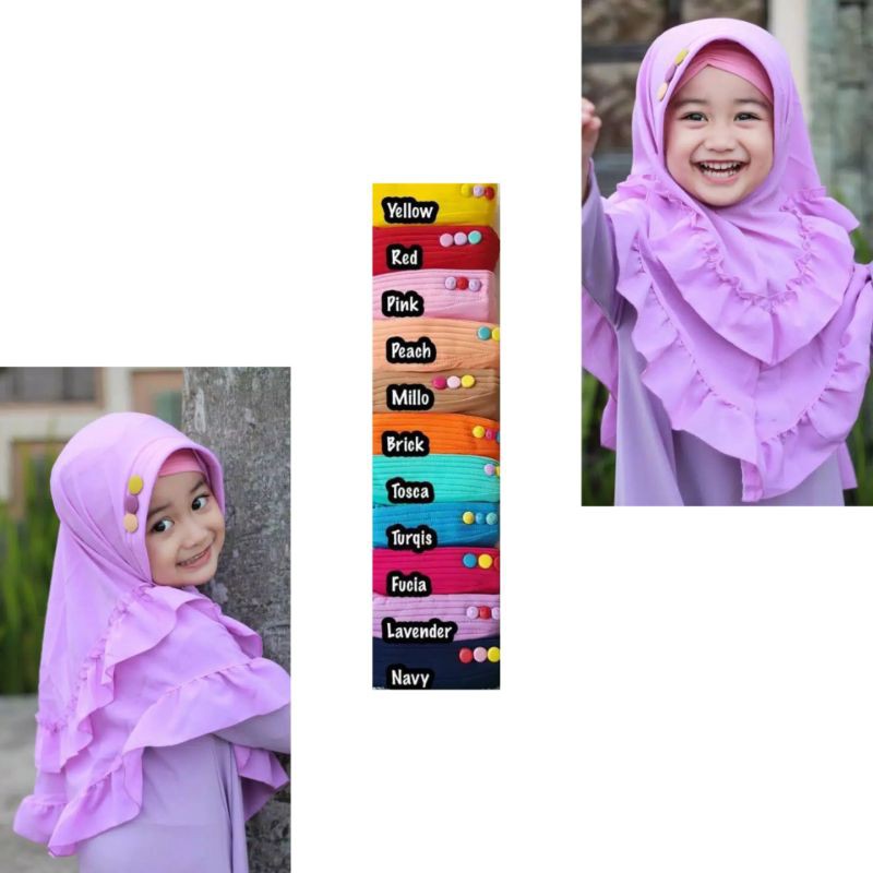 jilbab anak 2 rampel 2 4 5 6 tahun