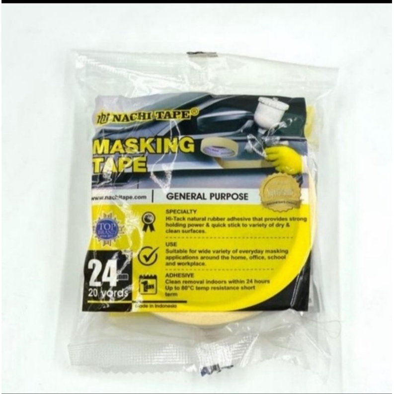 

Masking Tape Nachi / Isolasi Kertas 24mm 1 Inch