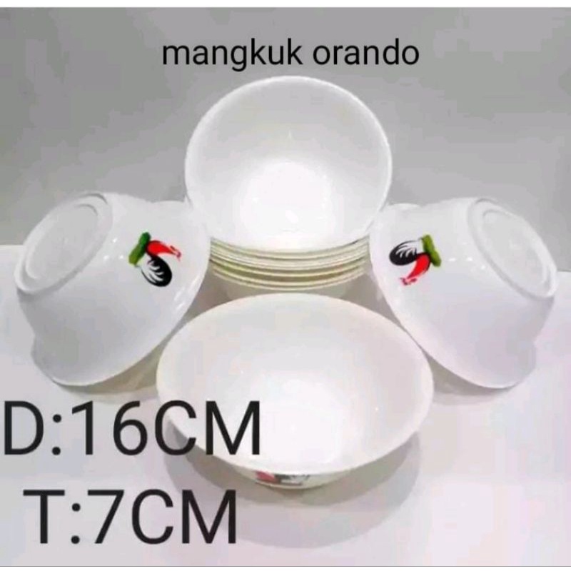 MANGKOK PLASTIK AYAM JAGO/MANGKOK PLASTIK LUSINAN