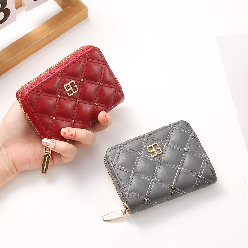 ASIN829-Dompet Kartu Wanita Kecil Import D1040 // Dompet Kulit Korea Mini Slot Kartu