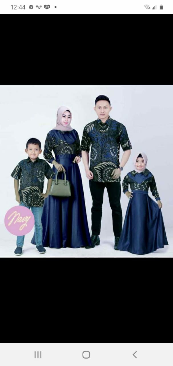 Shopashop Solo Batik Couple Fandita Gamis & Kemeja Pendek