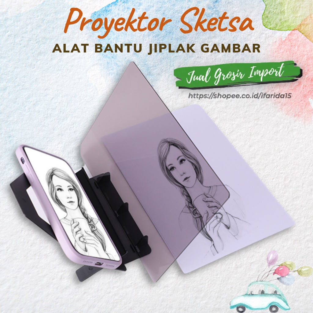 Sketch Wizard Tracing Drawing Board Optical Draw Projector - Papan Gambar Optik  Alat Jiplak