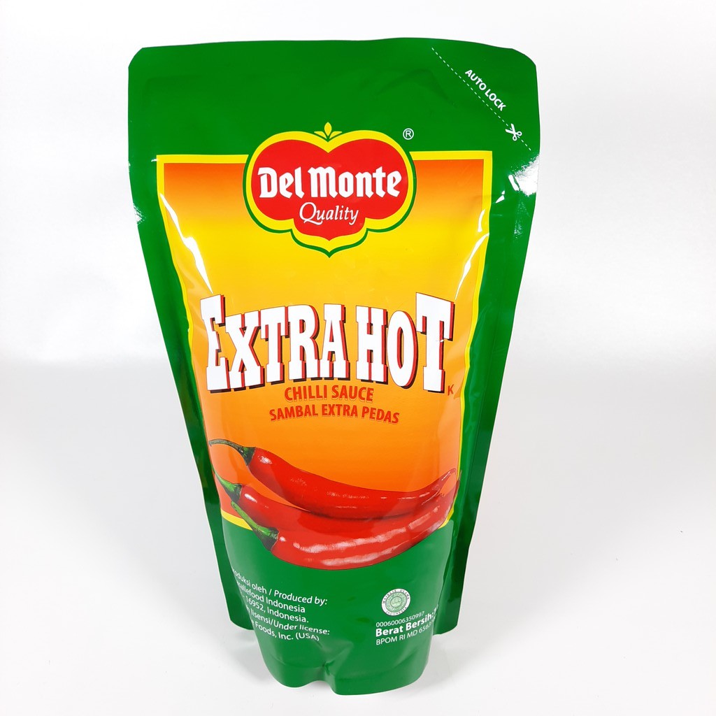 

Saos Extra Hot Standing Pouch Delmonte 1Kg | Saos Sambal