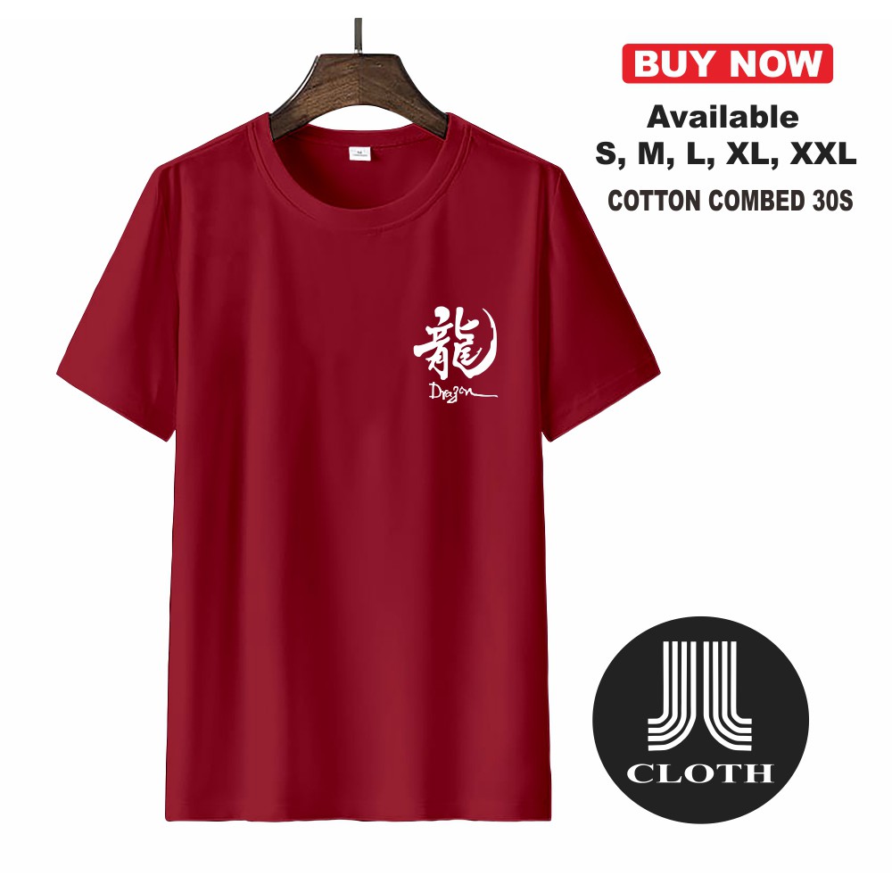 Kaos tulisan jepang dragon logo kanji samurai