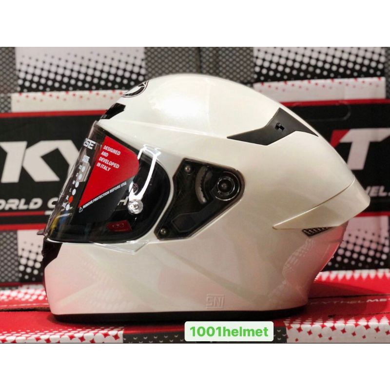 KYT TT COURSE SOLID WHITE/KYT TT Course