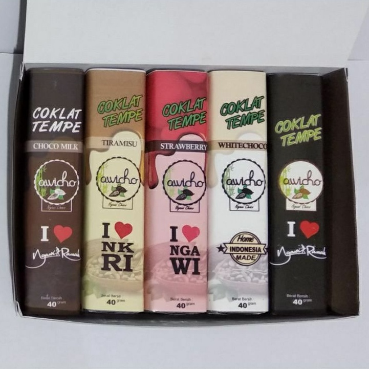 Coklat Tempe Awicho ASLI NGAWI isi 10 pcs