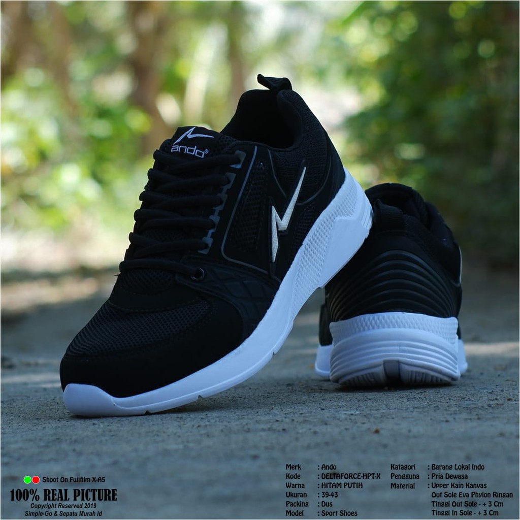  SEPATU  RUNNING PRIA  ANDO  PALMEIRAS DELTAFORCE 39 43 