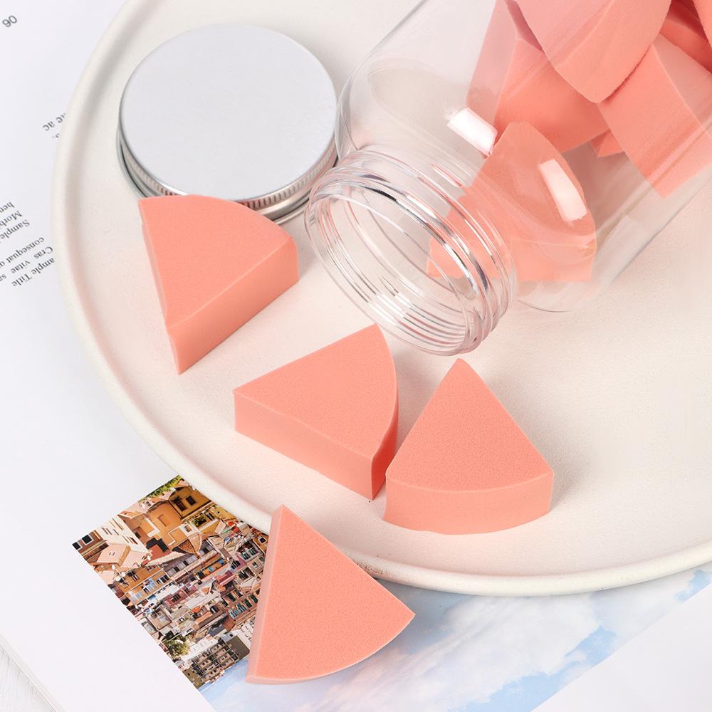 R-flower 12PCs Triangle Powder Puff Lembut Dual-Use Makeup Alat Kecantikan Untuk Kecantikan Mixing Blender Makeup Segitiga