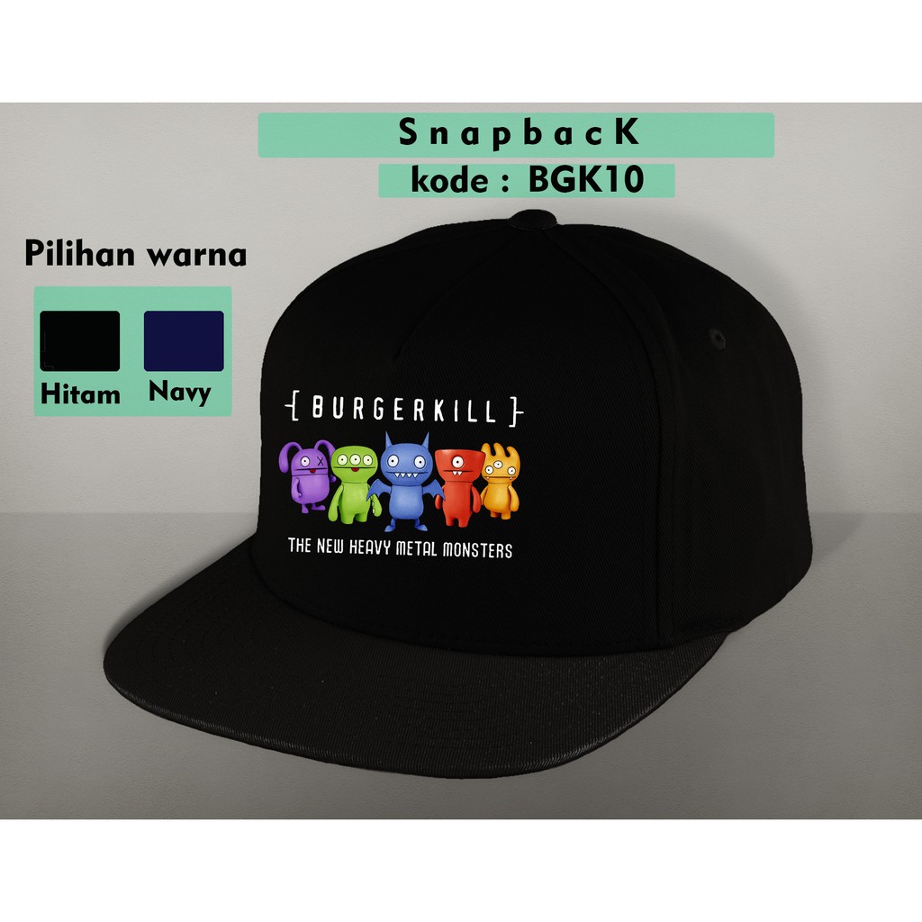Topi burgerkill band  / topi snapback distro burgerkill band bgk10