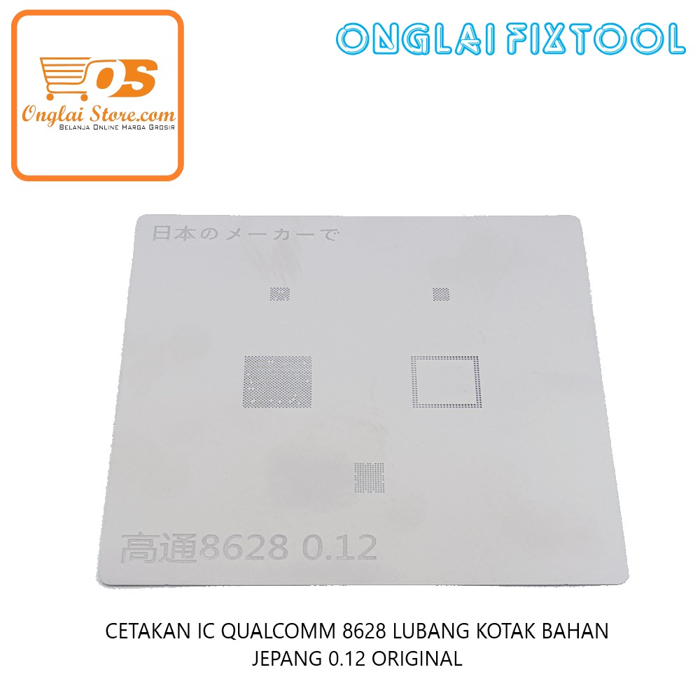 Cetakan Ic Qualcomm 8628 Lubang Kotak Bahan Jepang 0.12 Original (Harga Spesial)