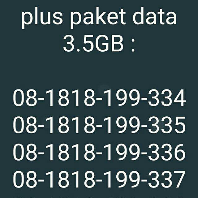 Nomor cantik XL Xtra Combo Lite Limited edition plus paket data 3.5GB