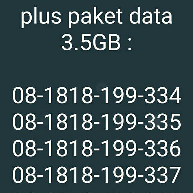 Nomor cantik XL Xtra Combo Lite Limited edition plus paket data 3.5GB