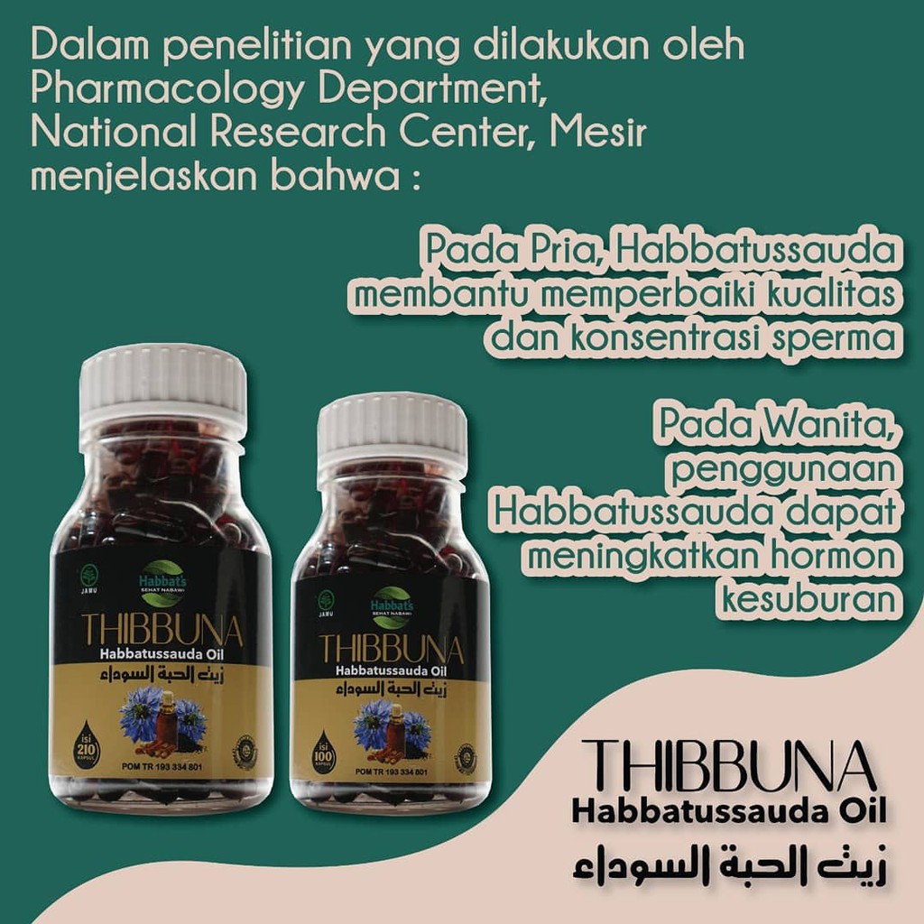 THIBBUNA Habbatussauda Promil Original Asli