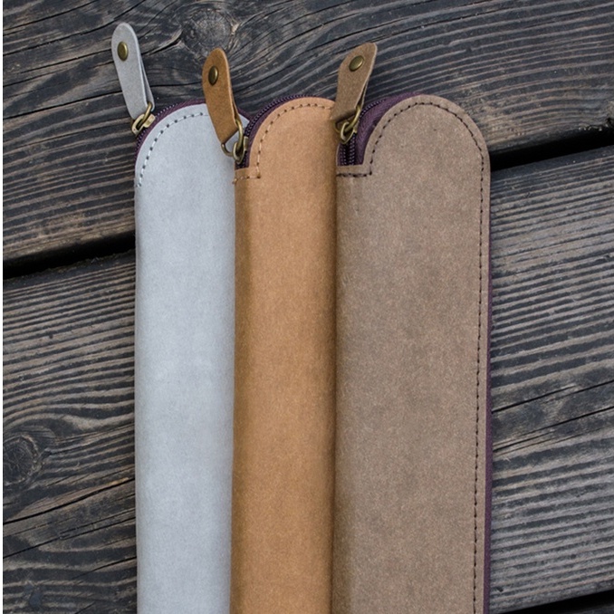 

Washed kraft paper creative simple cute mini cartoon ultra-thin literary students stationery supplies pen bag small capacity