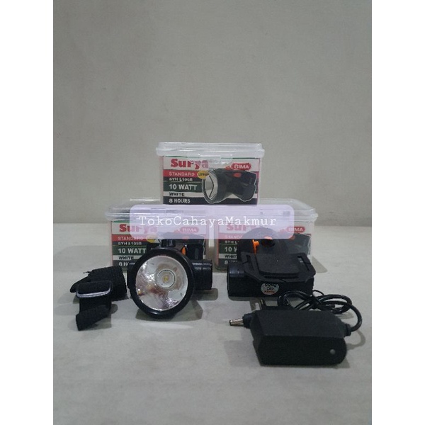 HeadLamp / Senter Kepala Rechargable 10w 10watt SYH L105B Surya Bima