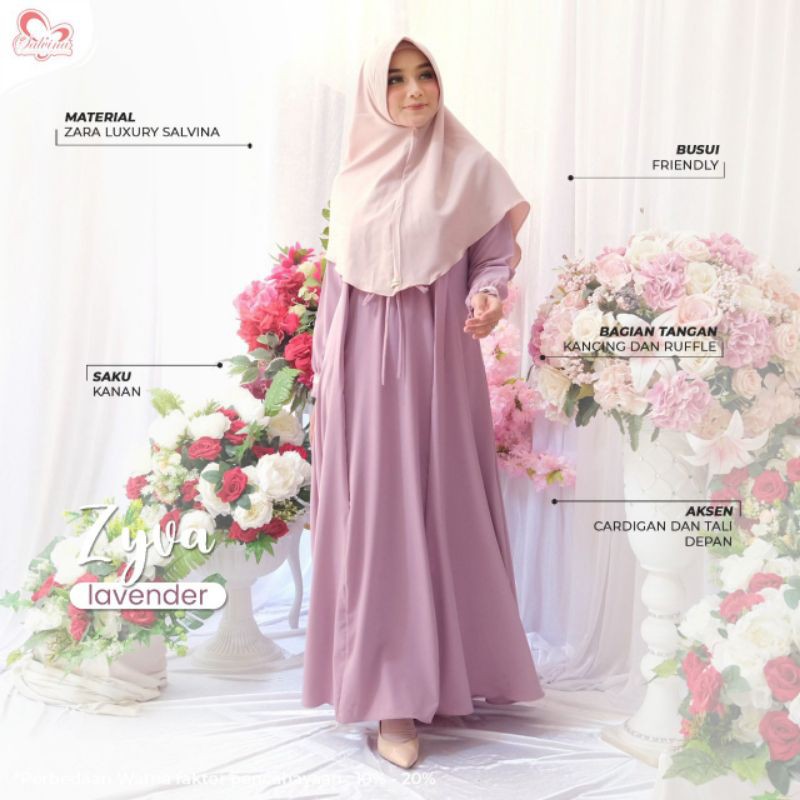 Gamis Zyva dress by Salvina Gamis Polos