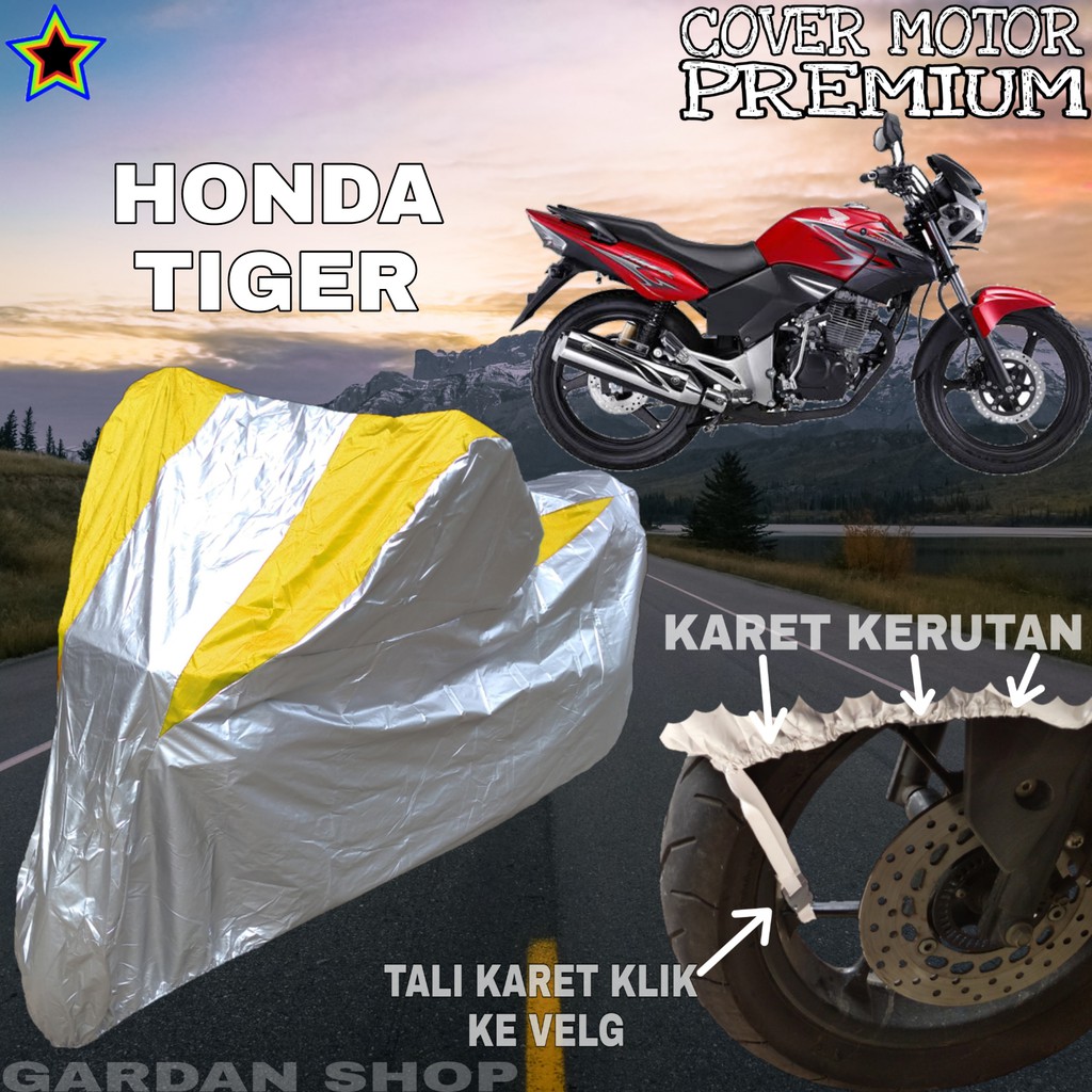 Sarung Motor HONDA TIGER Silver KUNING Body Cover Honda PREMIUM