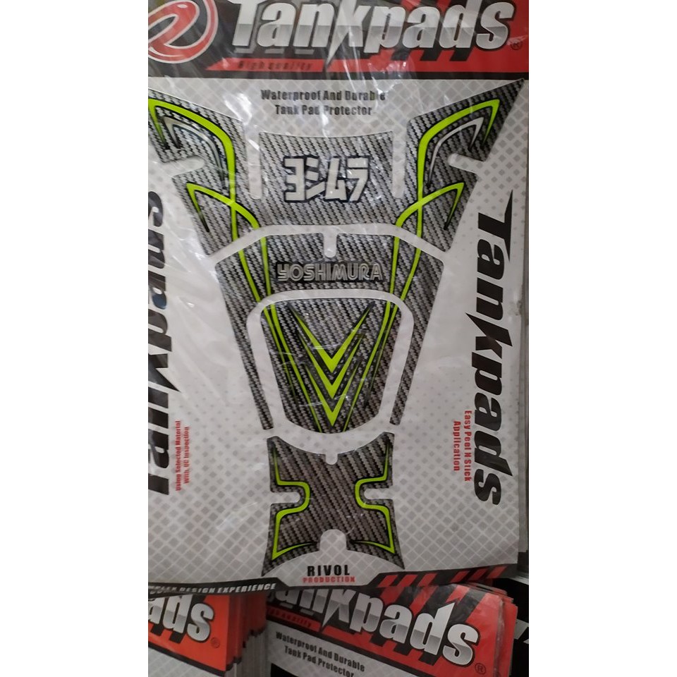 TANKPAD PROTECTOR PCX 150 SPSIAL EDITION YOSHIMURA CARBON MOTIF HIJAU