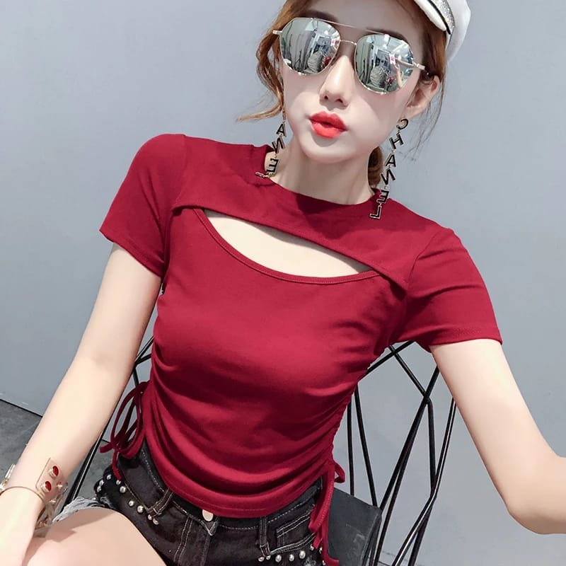 BEFAST - ZEC OOTD Wanita Kaos AZELA / Yoguma Shirt / Kaos Model Korean / Kaos Kekinian / Kaos Terbar / Koas Terlaris