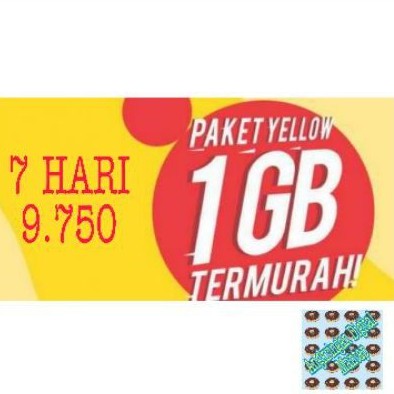 PAKET KUOTA INTERNET DATA YELLOW INDOSAT 7 HARI