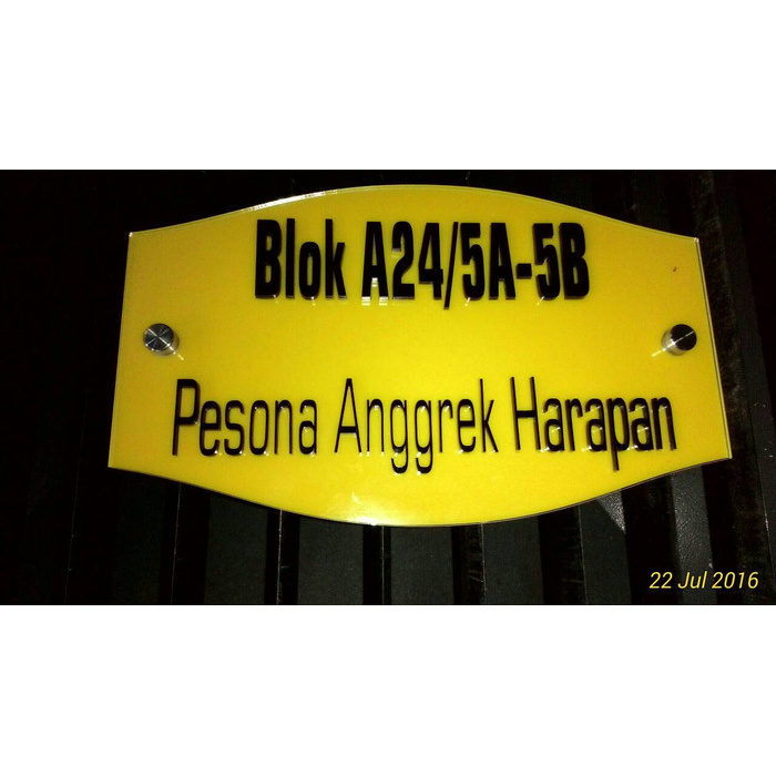 

No.Rumah Akrilik Y/B Keren