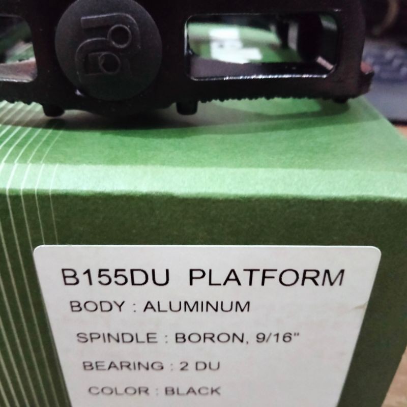 pedal bearing mtb wellgo b155du hitam original