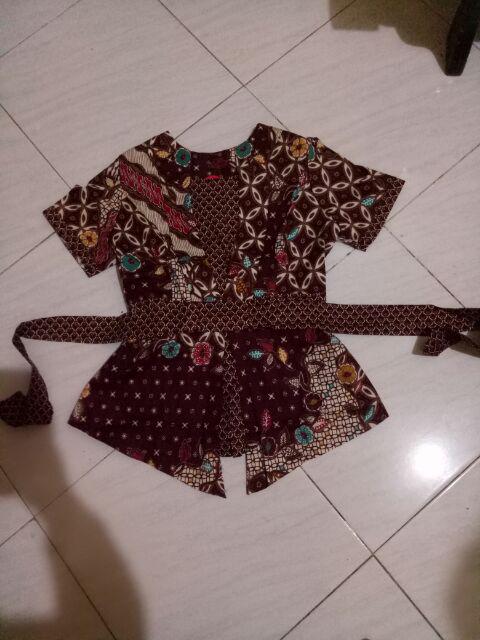 Bigclo - (cod) Ld 92-114cm Atasan Batik Wanita Jumbo 465 Vol33 Baju Batik Kerja Wanita