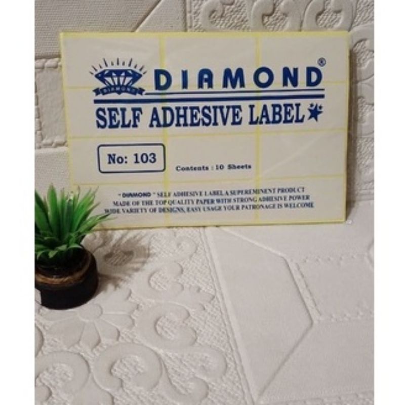 LABEL STIKER NAMA UNDANGAN KODE 103 | (120 Label/pack) 3x6,4 CM